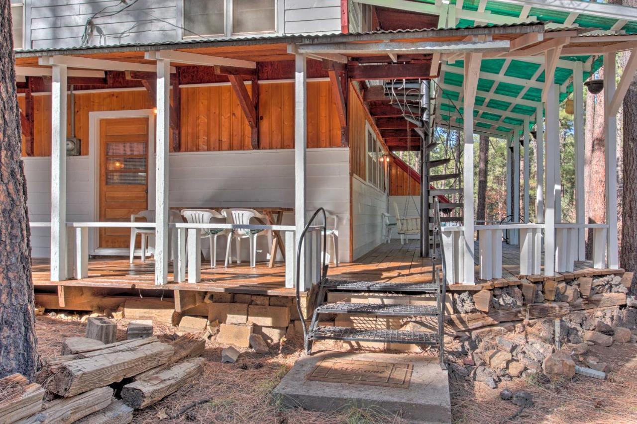 Ruidoso Cabin With Forest Views And Covered Porch Exterior photo