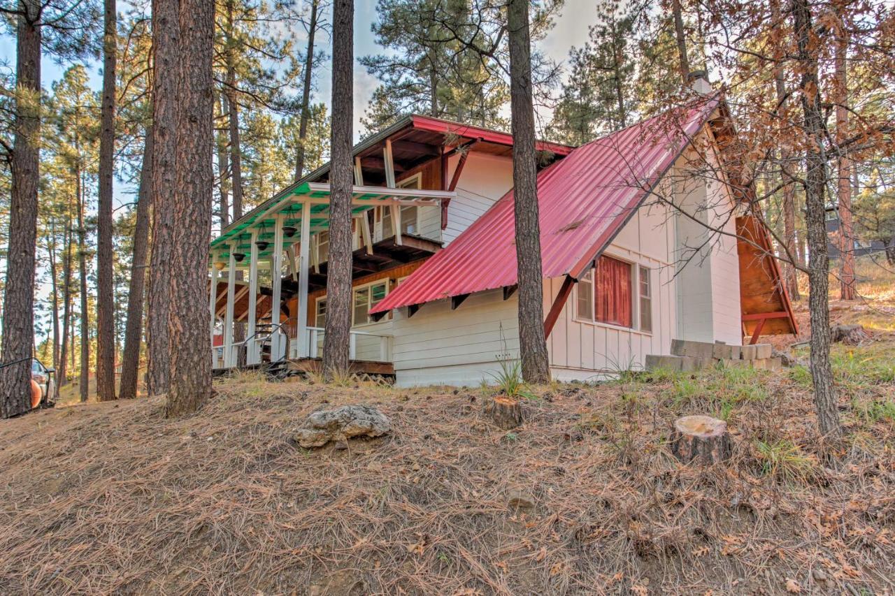 Ruidoso Cabin With Forest Views And Covered Porch Exterior photo
